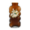갈색 유리 에나멜 꽃병