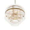 Hall Glass Rod Chandeliers