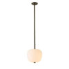 Round Brass Glass Pendant Lamp