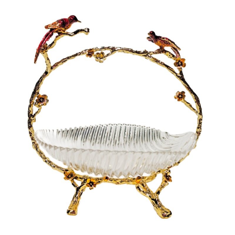 Exquisite Zinc Alloy Fruit Plate