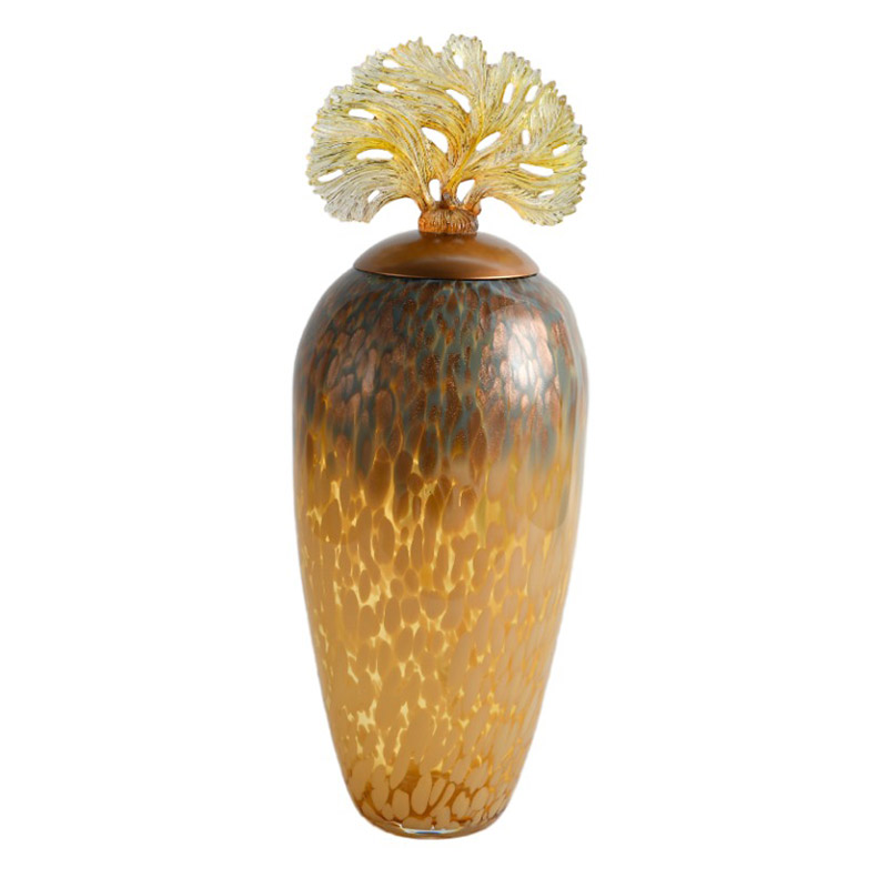 Brown Glass Storage Jar - Imagem 2
