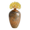 Brown Glass Storage Jar