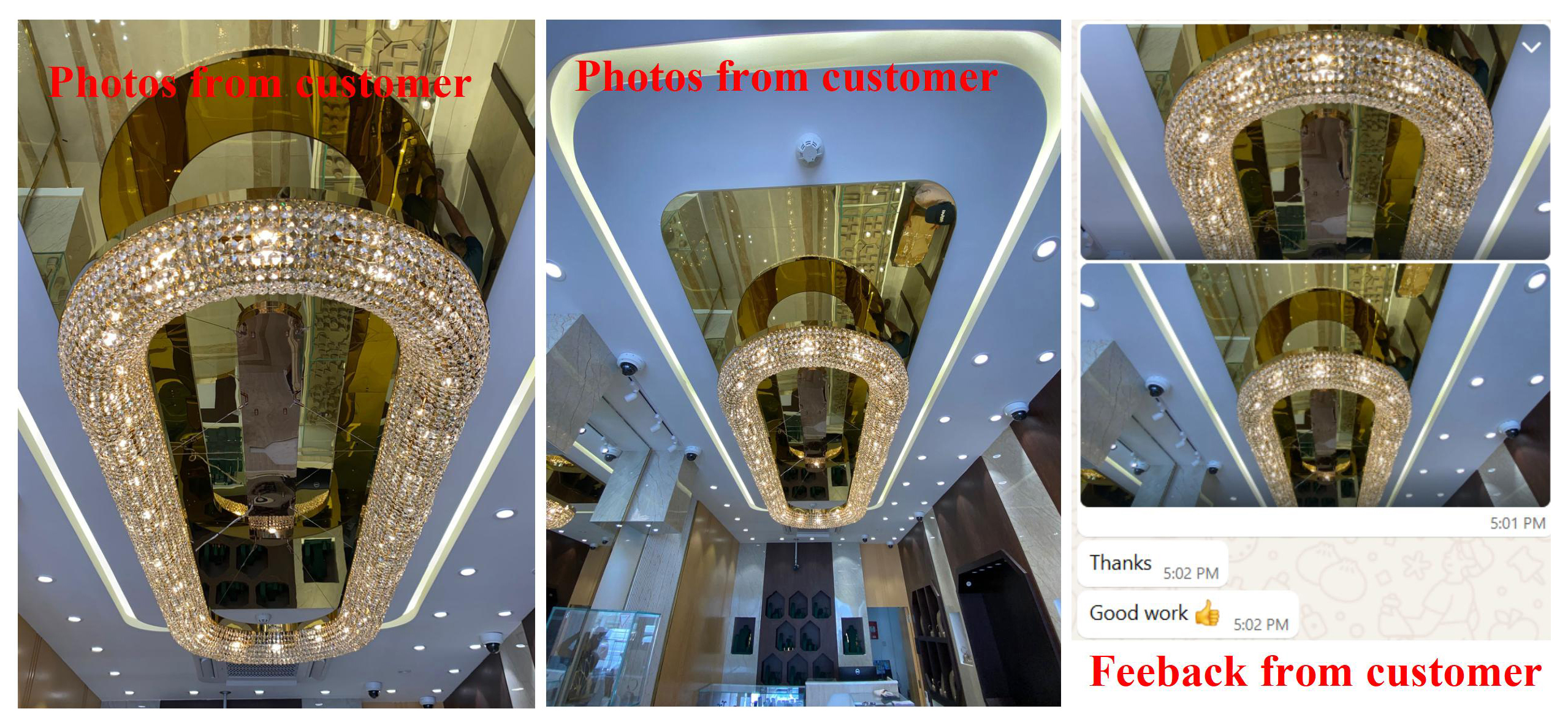 Qatar Jewelry Store Custom Crystal Chandelier Project Case Study