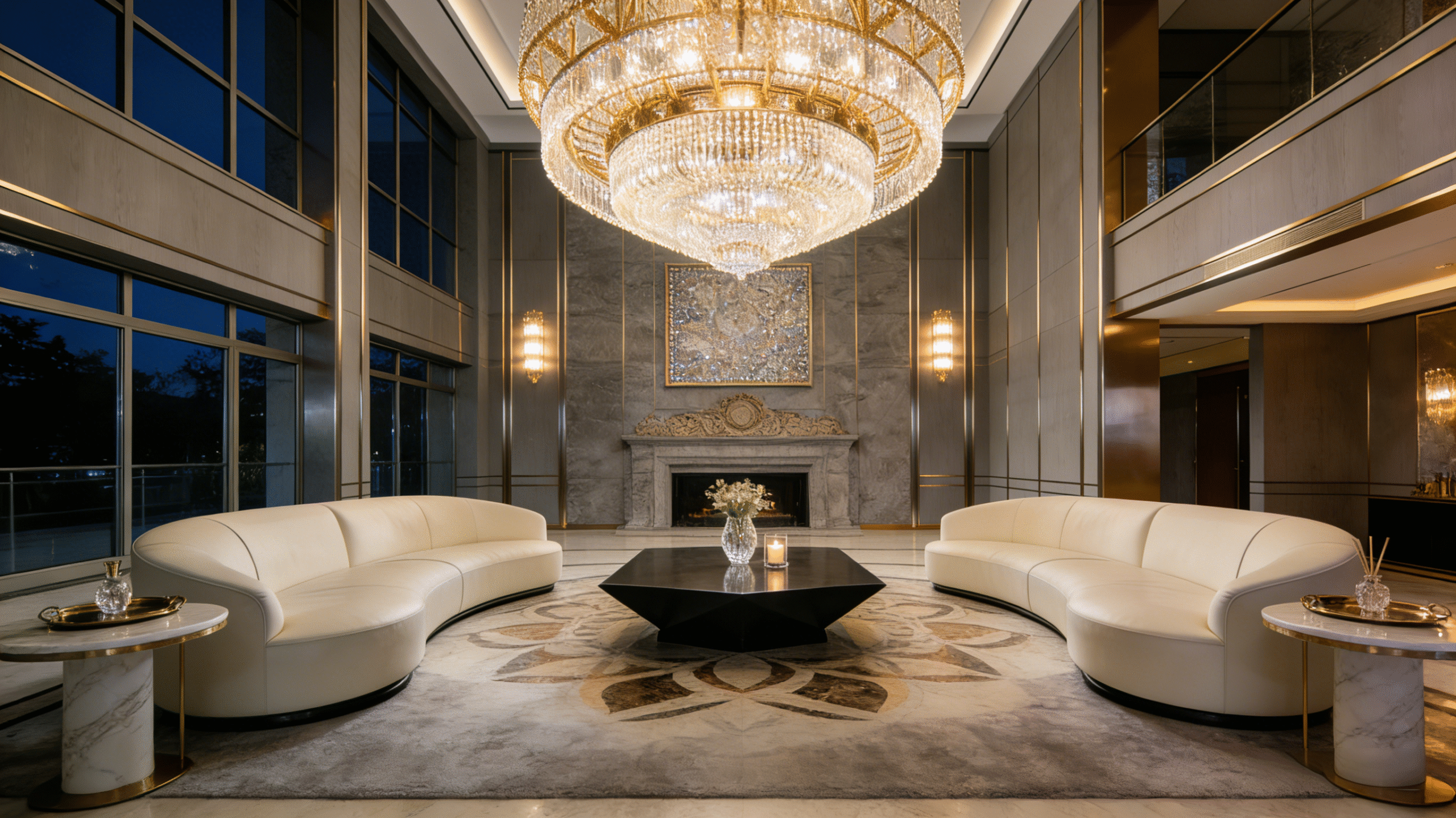 Designing Custom Lighting for Double-Height Spaces in Villas