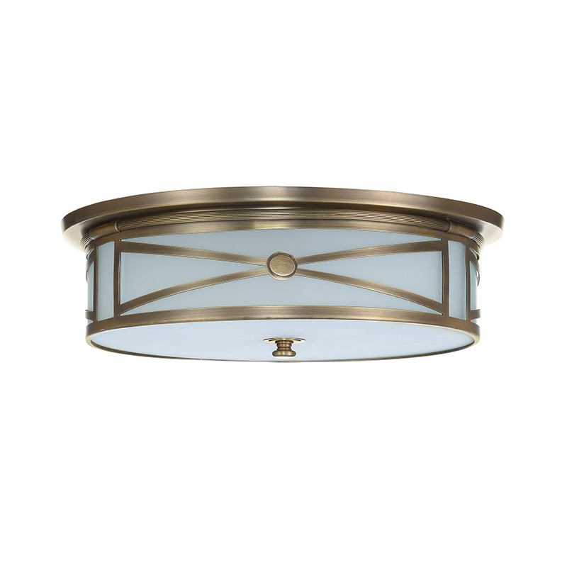 Classic American Style Round Semi Flush Mount Ceiling Light - Image 6