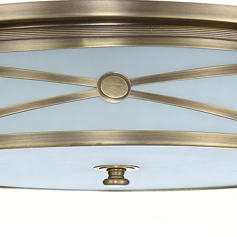 Classic American Style Round Semi Flush Mount Ceiling Light - Image 5