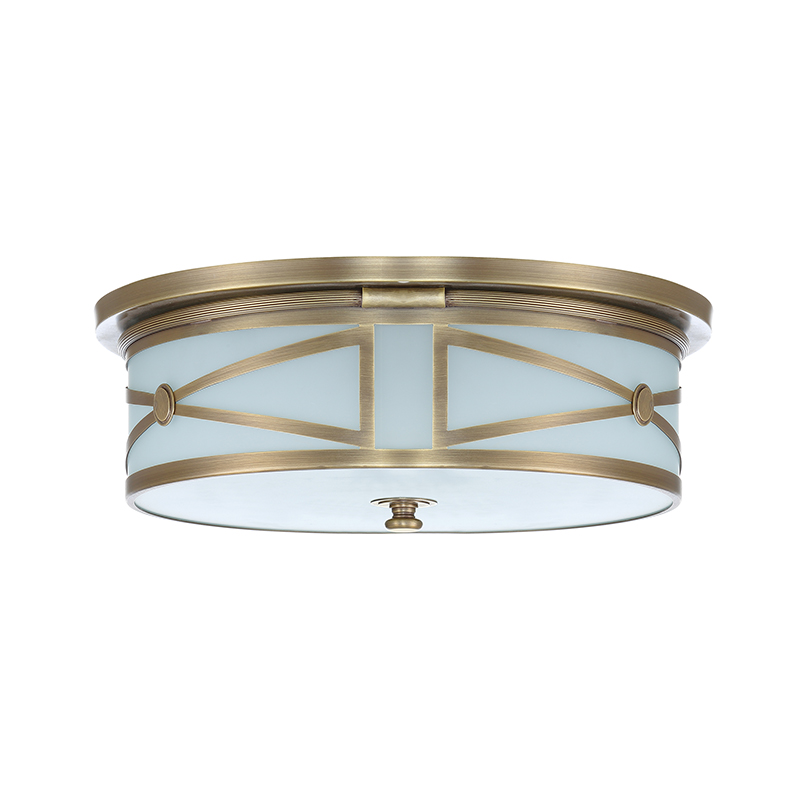 Classic American Style Round Semi Flush Mount Ceiling Light - Image 3