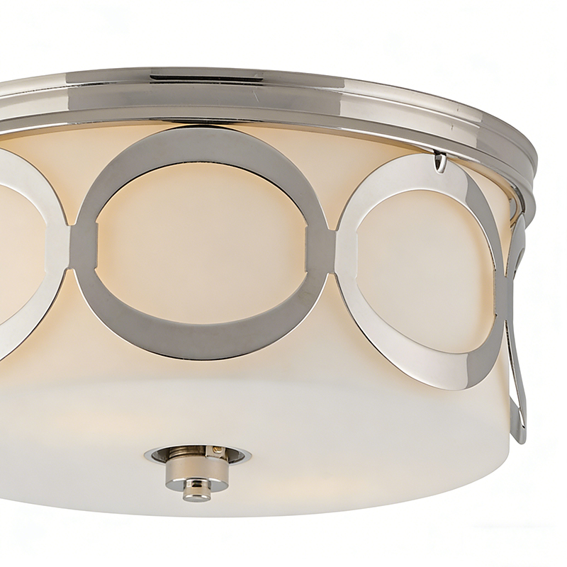 Classic American Style Round Semi Flush Mount Ceiling Light - Image 8