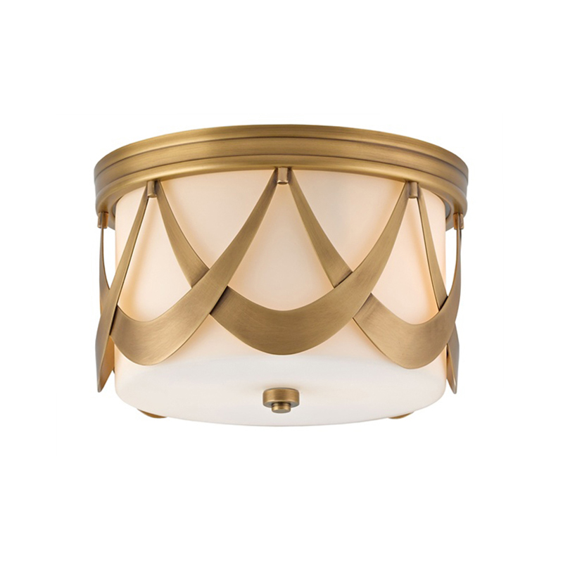 Classic American Style Round Semi Flush Mount Ceiling Light - Image 14