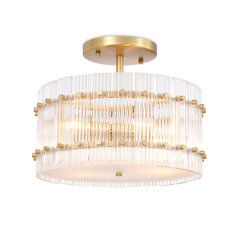 Luxury Glass Semi-Flush Mount Ceiling Light - Image 3