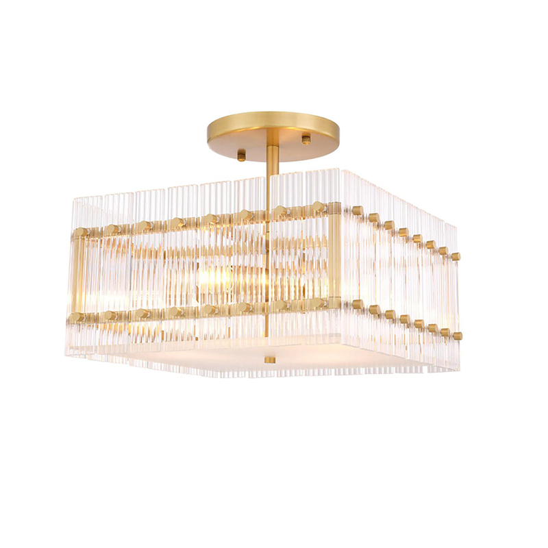 Luxury Glass Semi-Flush Mount Ceiling Light - Image 9