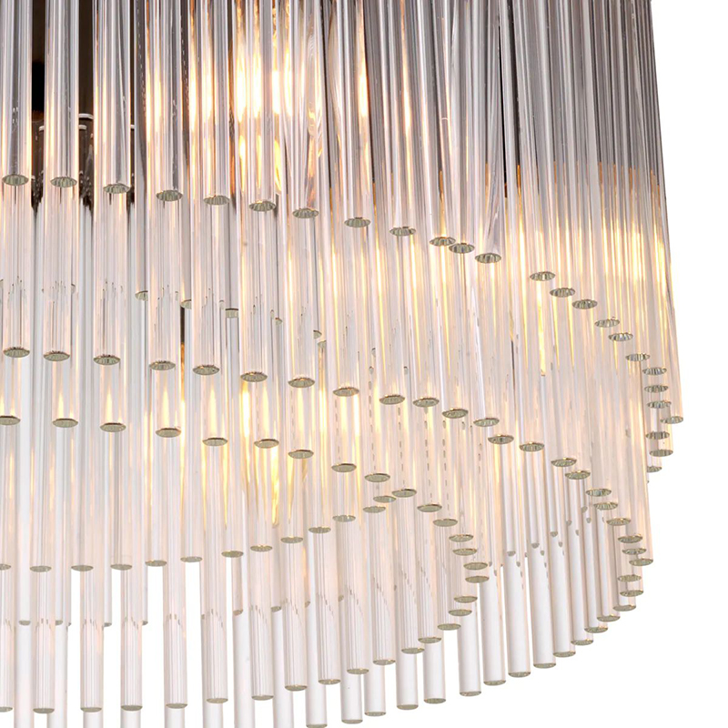 Tiered Linear Glass Flush Mount Ceiling Light - Image 5