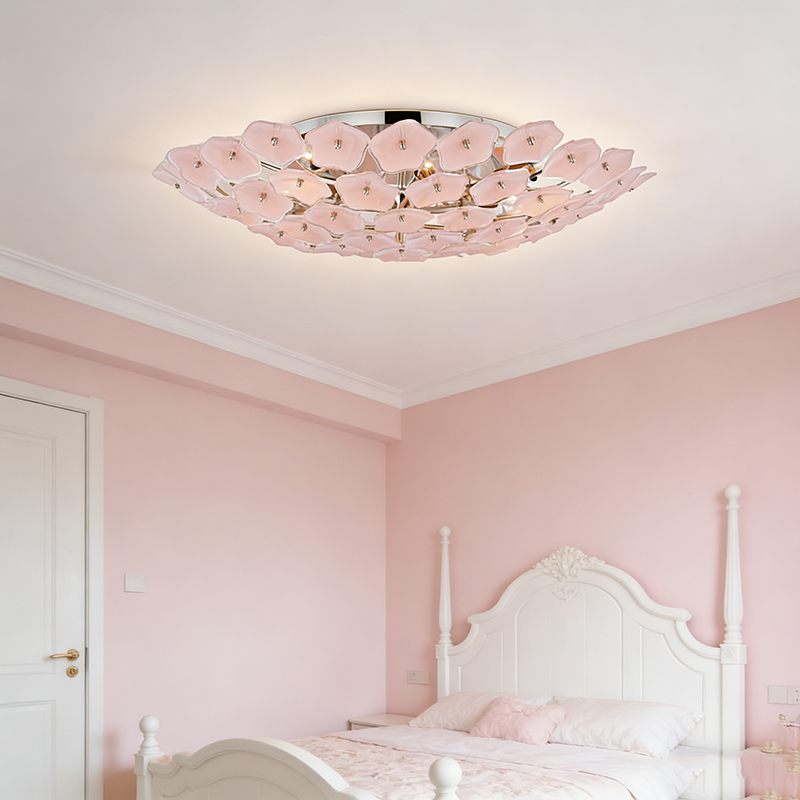 Romantic Petal Cluster Ambient Ceiling Light