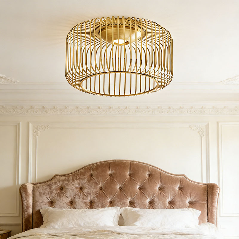 Modern Linear Cage Ambient Ceiling Light