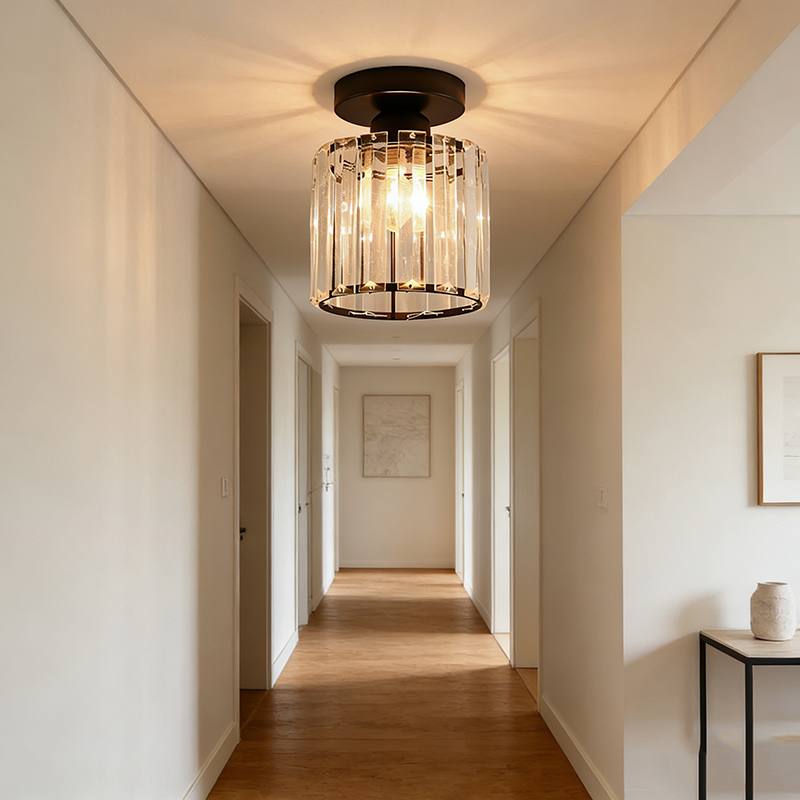 Luxury Crystal Semi-Flush Mount Ceiling Light - Image 6