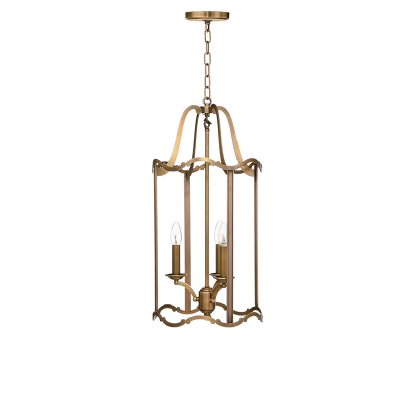 Brass Cage & Birdcage Pendant Light Duo - Image 3
