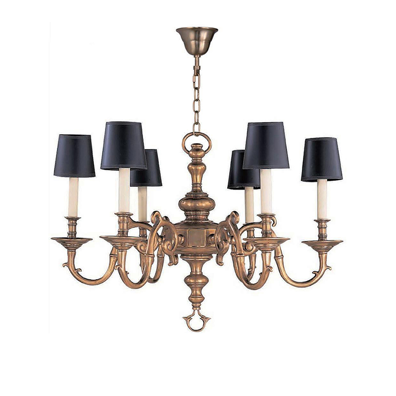 Antique Brass Candelabra Chandelier Collection - Image 9