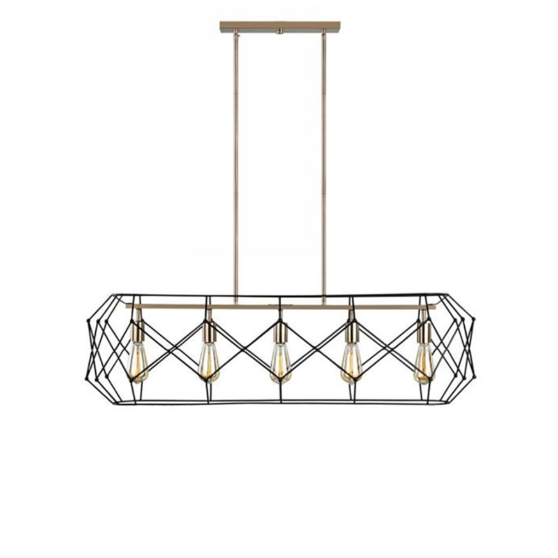 Black & Gold Geometric Cage Lights Set - Image 6