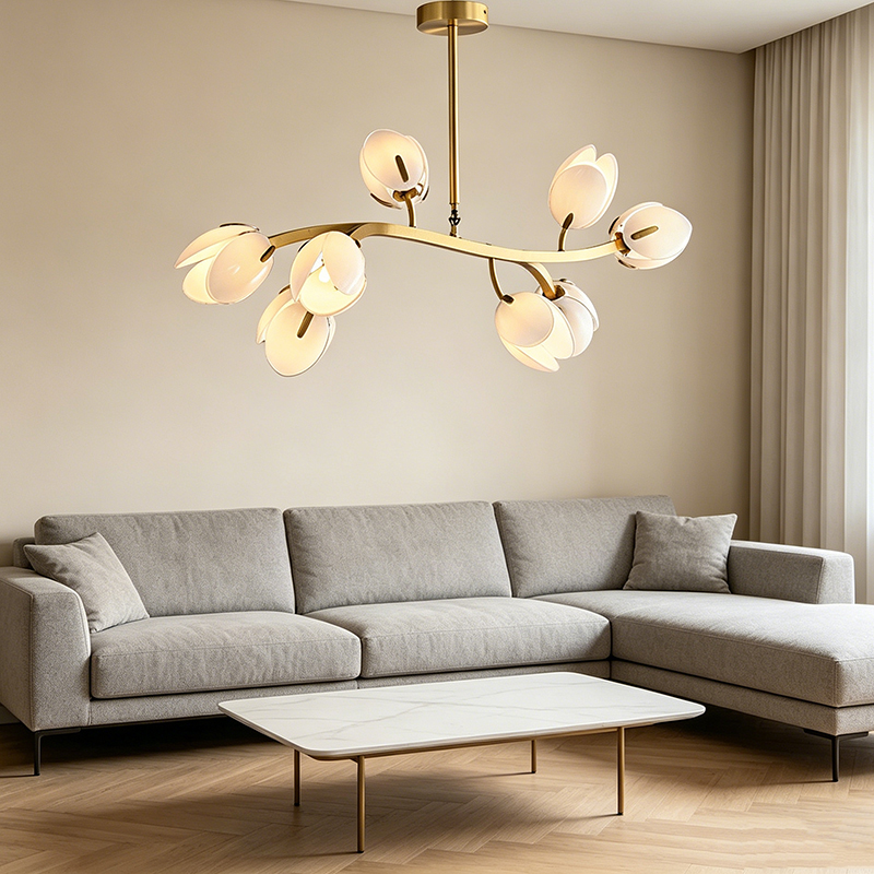 Floral Bloom Brass Chandelier Series - Image 13