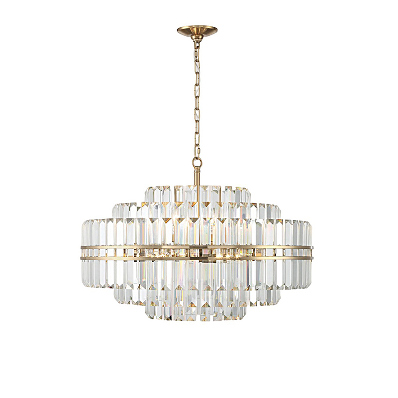 Art Deco Tiered Crystal Chandelier Series - Image 6