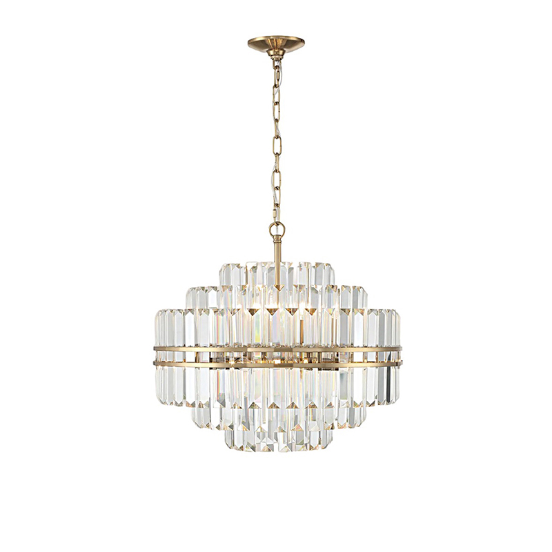 Art Deco Tiered Crystal Chandelier Series - Image 3
