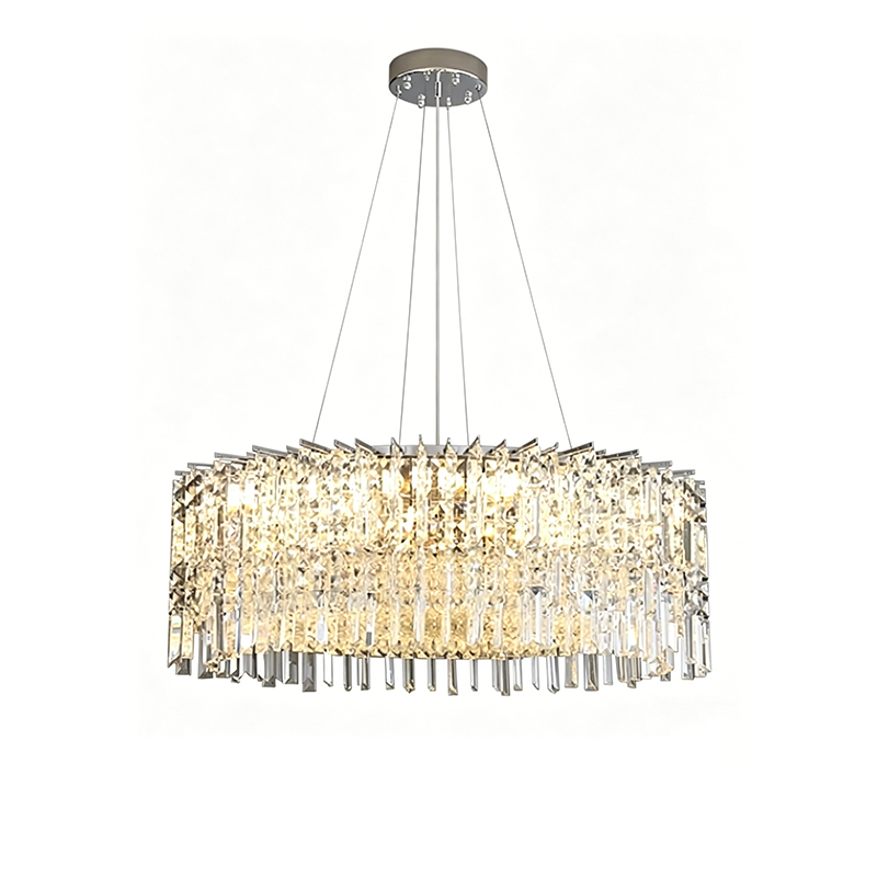Modern Cylindrical Crystal Chandelier Series - Image 3