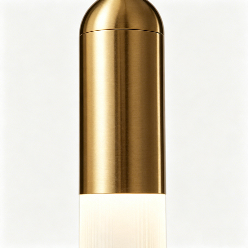 Minimalist Polished Brass Pendant Lights, Multi-Form Clear Glass Decor Fixtures - Image 9