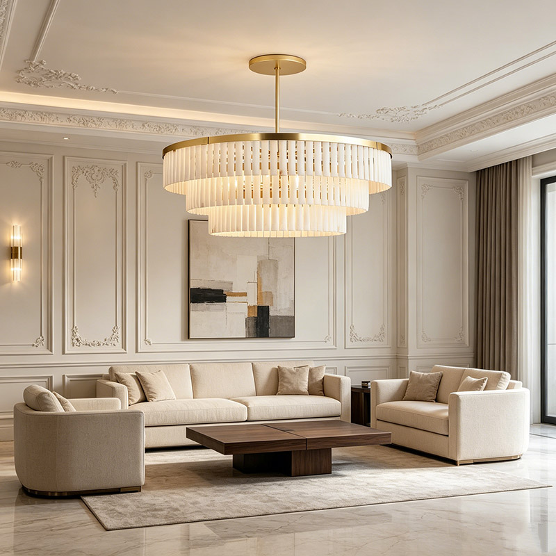 Tiered Linear Drop Chandelier Collection - Image 10