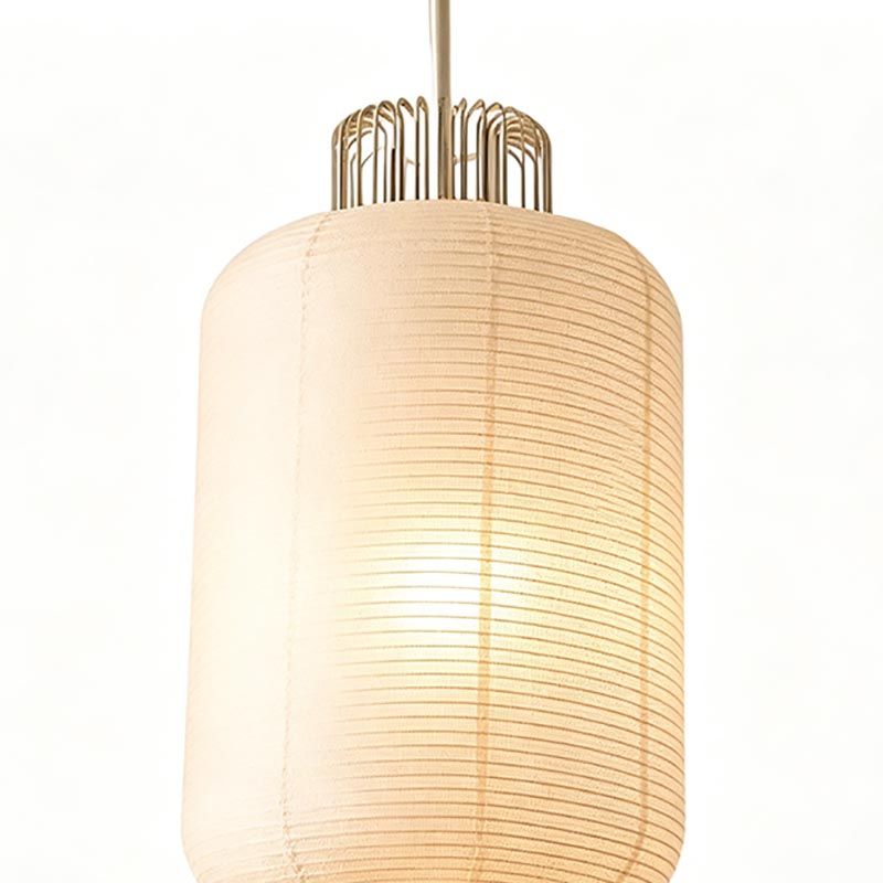 Minimalist Paper Cylinder Pendant Light - Image 2