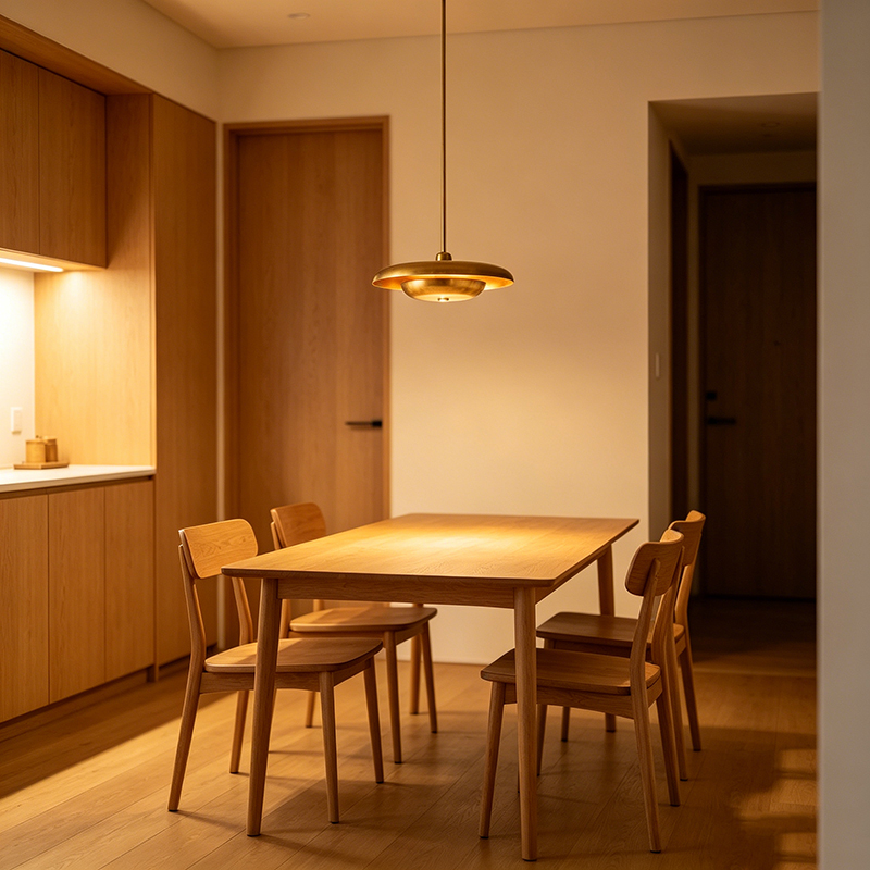 Mid-Century Disc-Shaped Brass Pendant Lights, Multi-Size & Finish Hanging Fixtures - Image 4