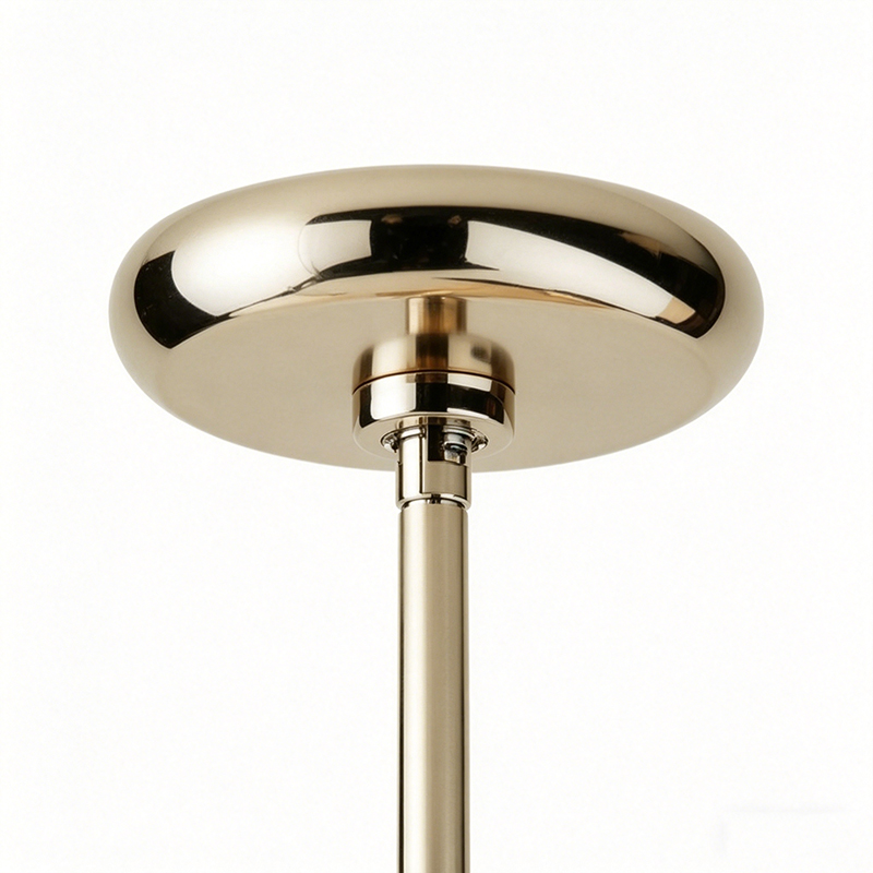 Mid-Century Disc-Shaped Brass Pendant Lights, Multi-Size & Finish Hanging Fixtures - Image 7