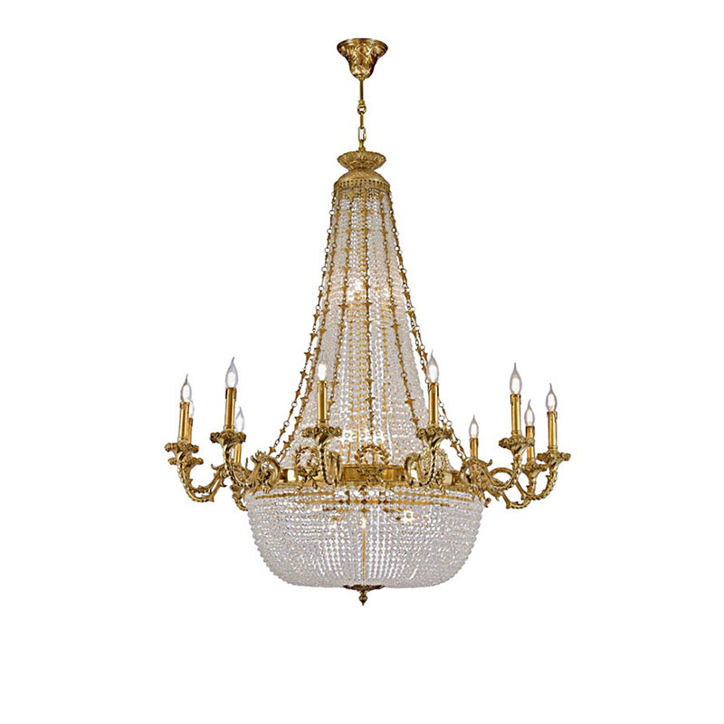 Empire Basket Brass & Crystal Chandelier Series - Image 6