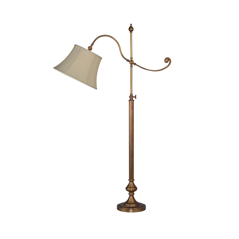 Ornate Adjustable Brass Task Floor Lamp - Image 3