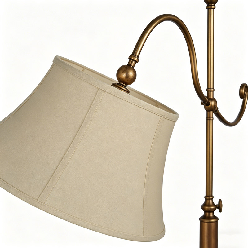 Ornate Adjustable Brass Task Floor Lamp - Image 2