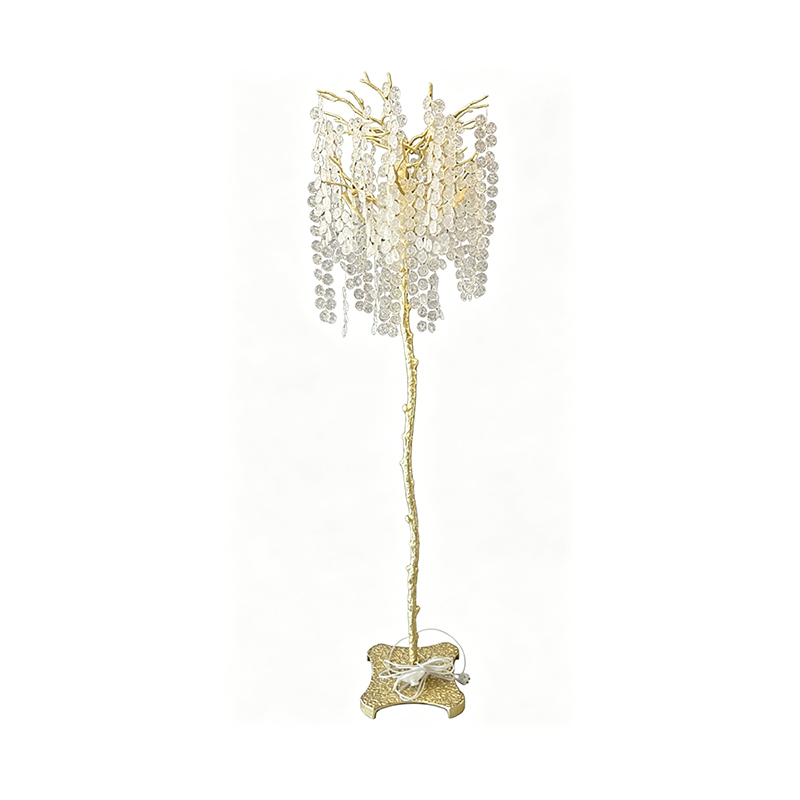 Golden Tree-Shaped Crystal Floor Lamp Set - Image 6