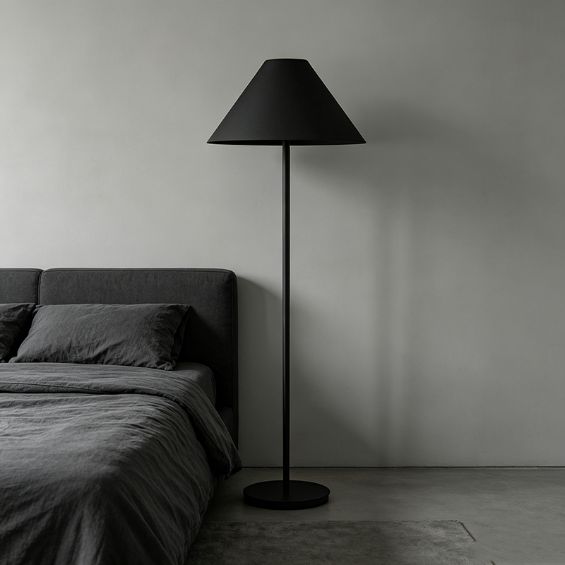 Minimalist Cone-Shaped Metal Floor Lamp