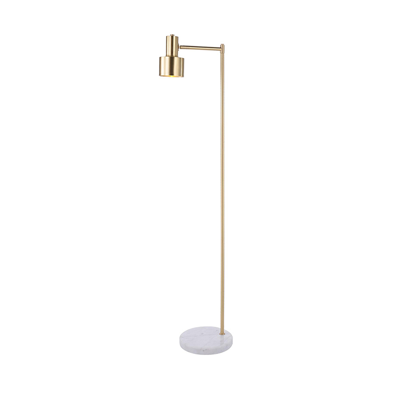 Modern Brass Task Floor Lamp Set With Marble Base - Image 3