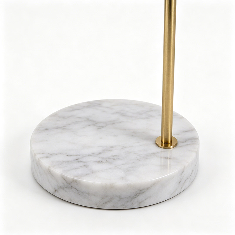 Modern Brass Task Floor Lamp Set With Marble Base - Image 6