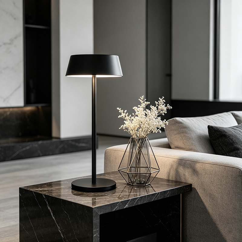 Modern Minimalist Aluminum Rechargeable Table Lamp