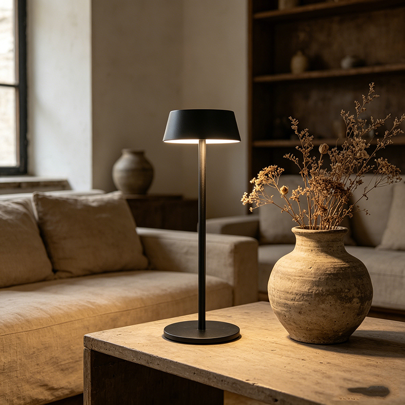 Modern Minimalist Aluminum Rechargeable Table Lamp - Image 2