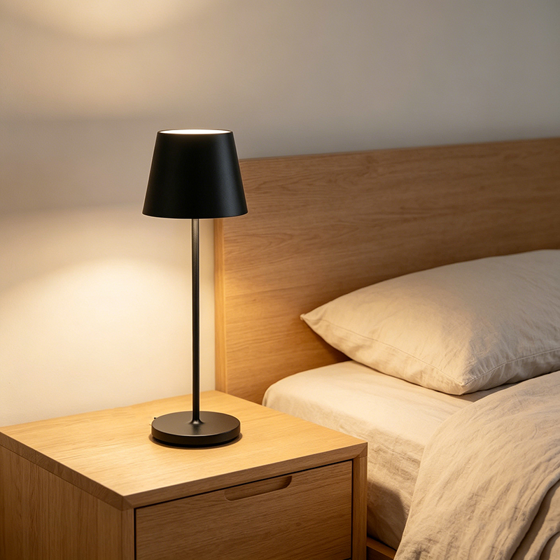 Elegant Aluminum Cordless Rechargeable Desk Lamp