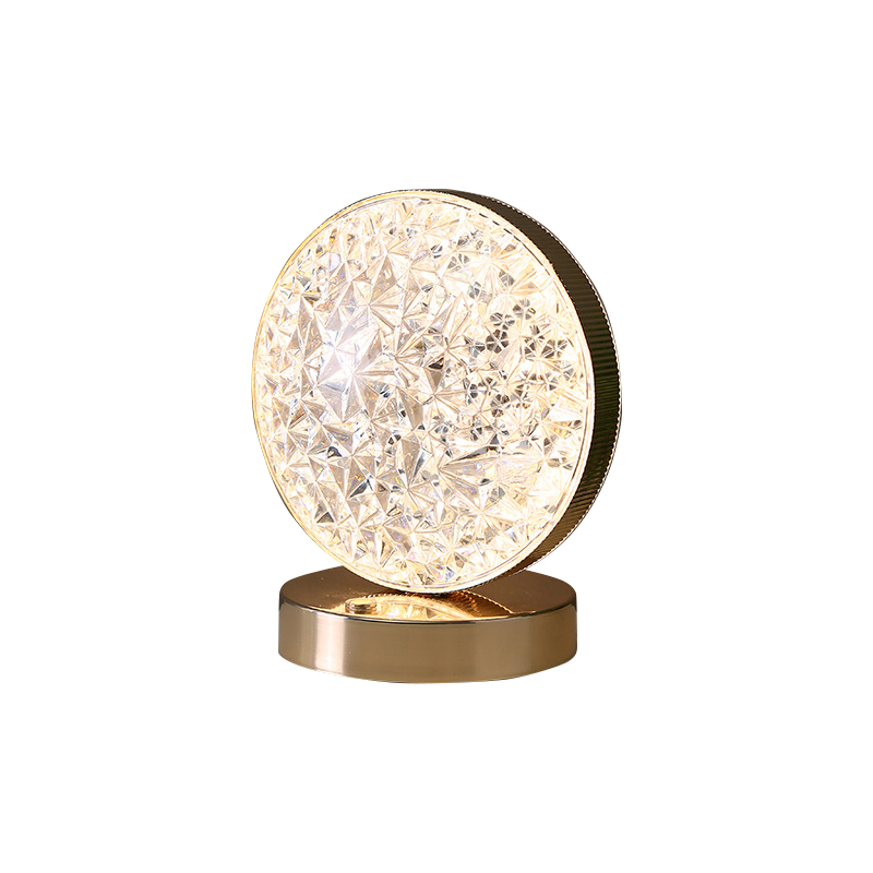 Glam Decorative Acrylic & Metal Cordless Rechargeable Ambient Lamp Collection - Image 6