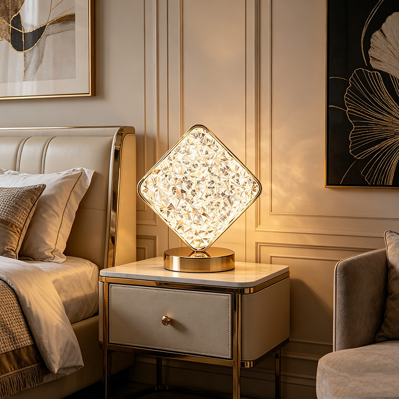 Glam Decorative Acrylic & Metal Cordless Rechargeable Ambient Lamp Collection - Image 7