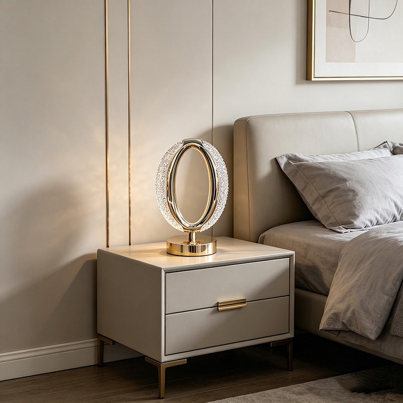 Glam Decorative Acrylic & Metal Cordless Rechargeable Ambient Lamp Collection - Image 9