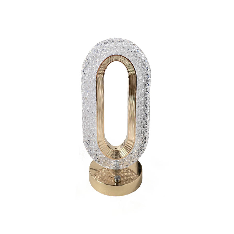 Glam Decorative Acrylic & Metal Cordless Rechargeable Ambient Lamp Collection - Image 12