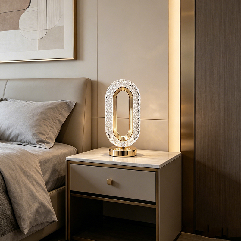 Glam Decorative Acrylic & Metal Cordless Rechargeable Ambient Lamp Collection - Image 11