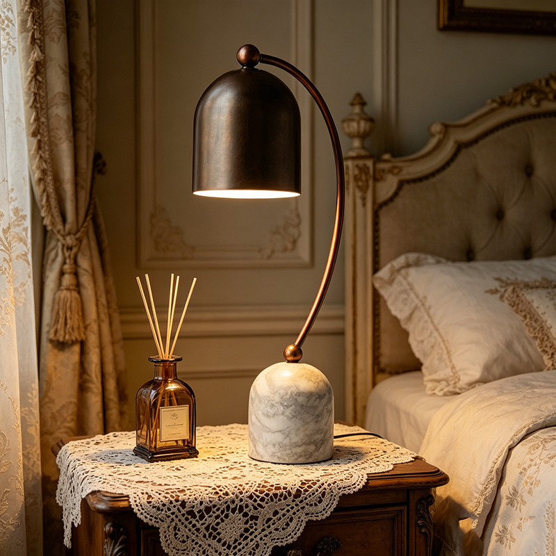 Modern Luxury Iron & Marble Adjustable Task Desk Lamp Collection (3 Styles) - Image 4
