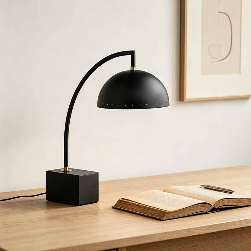 Modern Luxury Iron & Marble Adjustable Task Desk Lamp Collection (3 Styles) - Image 7