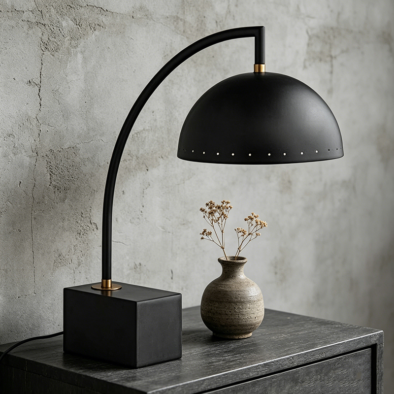 Modern Luxury Iron & Marble Adjustable Task Desk Lamp Collection (3 Styles) - Image 8
