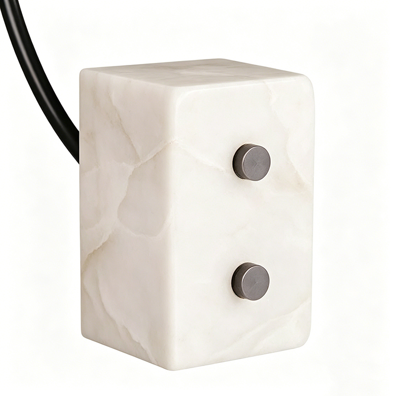 Modern Luxury Brass/Marble & Iron/Alabaster Adjustable Task Desk Lamp Collection - Image 6